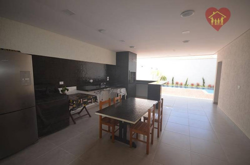 Sobrado Alto Padrão Com 5 Suítes, Piscina E Churrasqueira, Apenas 150m Da Praia Em Itanhaém. - So0202