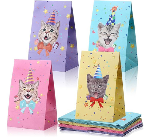 24 Bolsas Regalo Para Gatos Regalos Gatos Bolsas Papel Bolsa