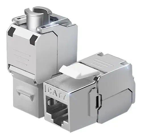 5 Pezzi Modulo Keystone RJ45 Cat7 10Gbps 600MHz - Connettore Femmina-femmina, Schermato, Per Rete