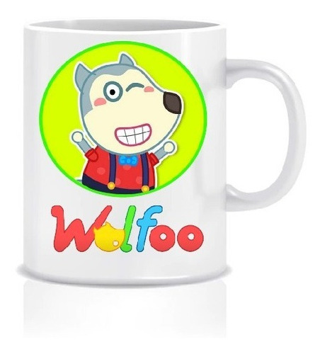 Tazón Taza Sublimada Wolfoo Niños Regalo 