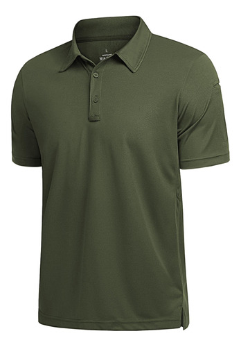 Polu Polo Para Hombre Secado Rapido Casual Manga Corta Golf