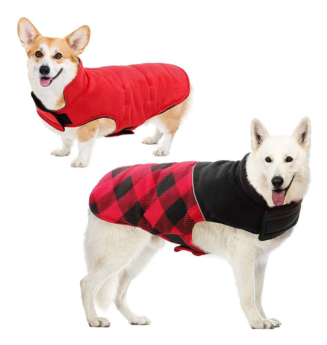 Abrigo Reversible Perros  Chaqueta De Invierno Perros C...