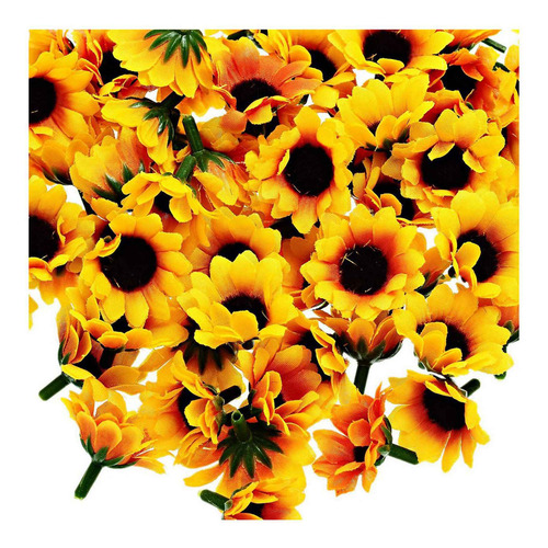 300 Cabezas Artificiales De Girasol, Margaritas Y Gerberas