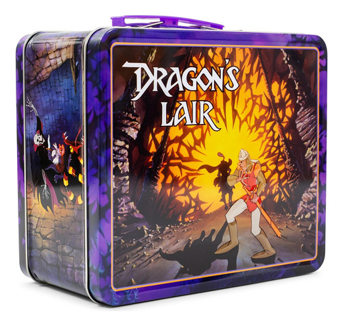 Lonchera Toynk Dragon's Lair De Metal De Estilo Retro
