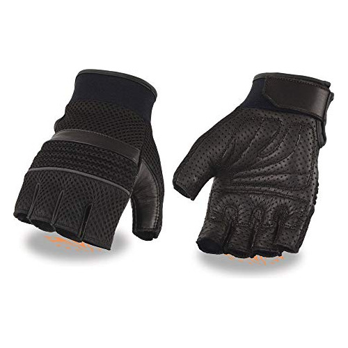 Guantes De Moto Mg7504 Hombre Palma De Gel Perforada De...