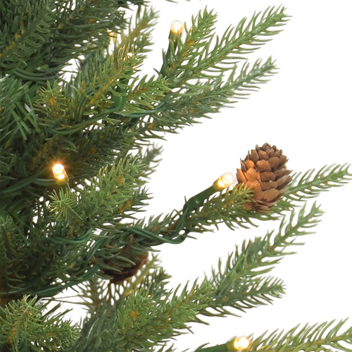Árbol De Navidad Artificial Preiluminado 2 Pies 35 Luces Ver