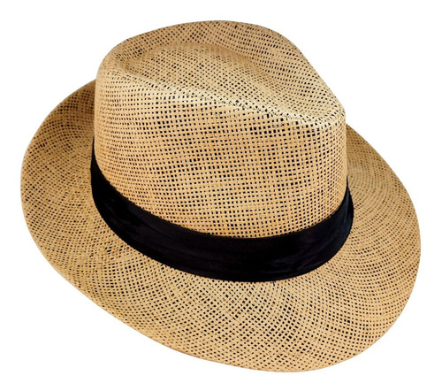 Sombrero Panama X Unidad En Color Blanco Y Marron