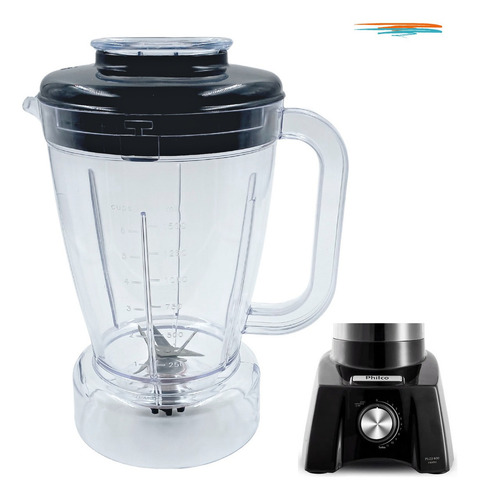 Jarra Copo De Liquidificador Philco Plq1400 1400w Resistente