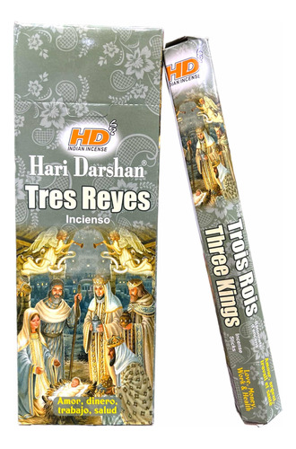 Insienso Hd Tres Reyes Caja Con 120 Varitas Aromaterapia Yog