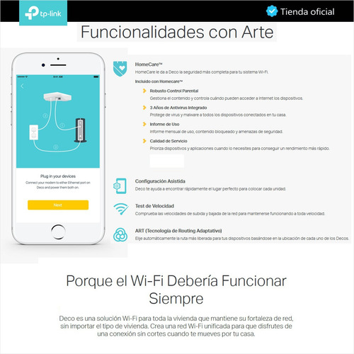 Tp-link, Sistema Wifi Malla Para El Hogar, Deco M5 (3-pack)