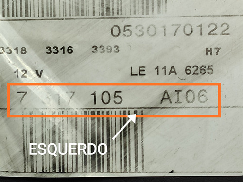 Farol Bmw X5 Esquerdo Xenon 2014 2015/2019 Completo 7317105 (Usado)