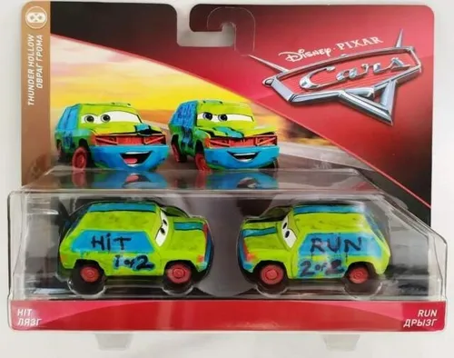 Disney Cars Pixar Pack Hit & Run Mattel Original Nuevo