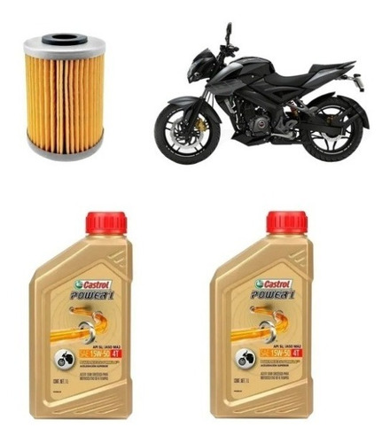 Kit Service Rouser Ns Rs 200 Filtro Aceite As 200 Alvaro Rod