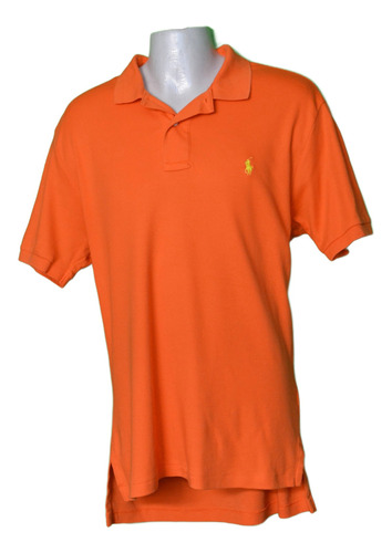 Playera Polo Ralph Lauren Talla M Hombre Naranja Original