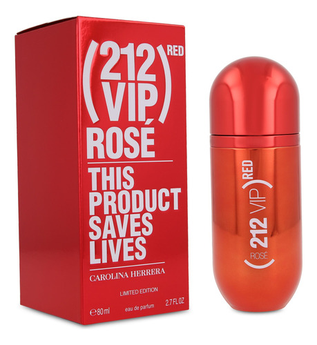 212 Vip Rose Red 80 Ml Edp Spray - Dama