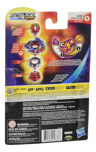 Beyblade Burst Rise Hypersphere Union Achilles A5 Starter Pa