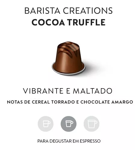 10 cápsulas Nespresso Cacao Trufa Barista Creations