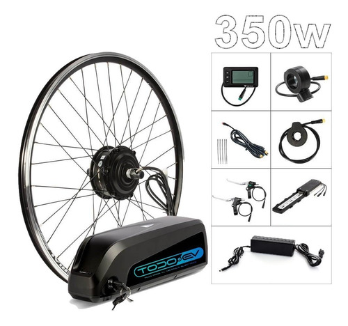 Imagen 2 de 7 de Kit Bicicleta Eléctrica Motor Ebike Completo 1 Listo Colocar