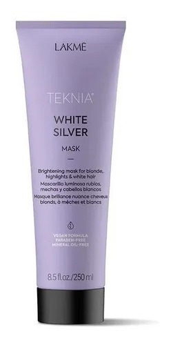 Máscara Lakme Teknia White Silver 250ml