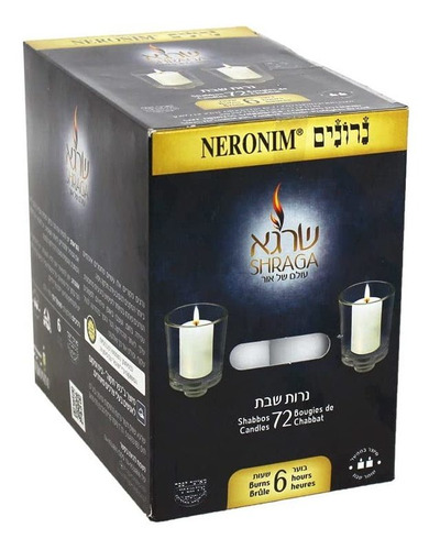 Only Kosher Candy Neronim Vela Votiva De Shabat De 6 Horas D