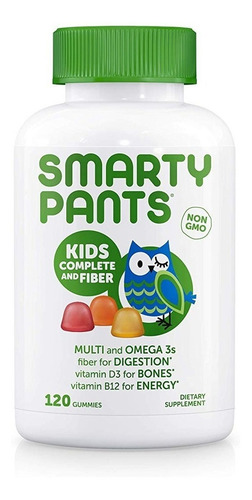 Vitaminas Para Niños Con Fibra Para Digestion 120 Gomitas