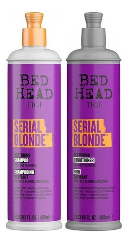  Kit Tigi Bed Head Serial Blonde Shampoo + Cond 400ml