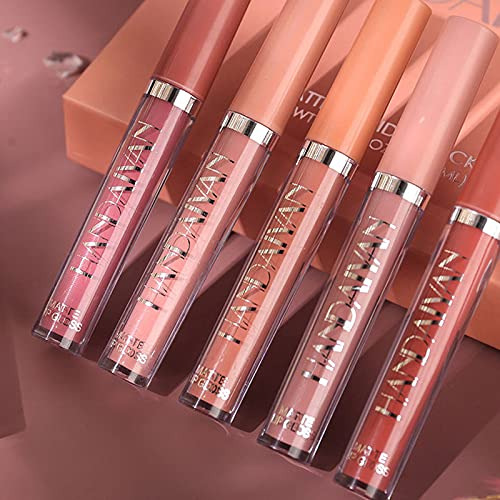 6pcs Lápiz Labial Líquido Mate Set De Maquillaje,...