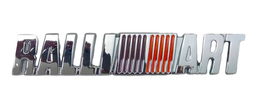 Emblema Lateral O Trasero Mitsubishi Ralliart Cromo Metal