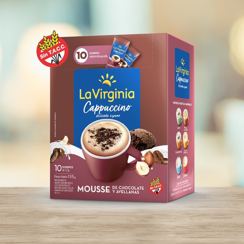 La Virginia Cafe En Saquitos Cappuccino Chocolate X 10 Cajas