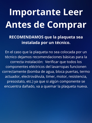 Plaqueta Placa Electrónica Drean Concept Unicomand