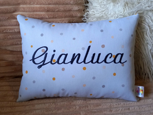 Ajuar Personalizado Babero, Portachupete Y Babita + Almohada