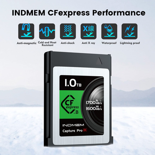 Tarjeta Dee Memoria Cfexpress Tipo B Raw 4k/8k 1tb 1700mbs