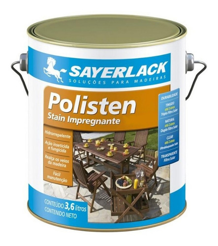 Polisten Verniz Impregnante Transparente 3,6l Sayerlack