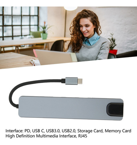 L Estación De Acoplamiento Tipo C 8 En 1 Para Pd Usb3.0
