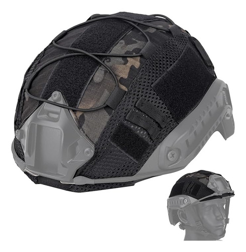 Forro Para Casco Táctico Militar Fast Airsoft Negro