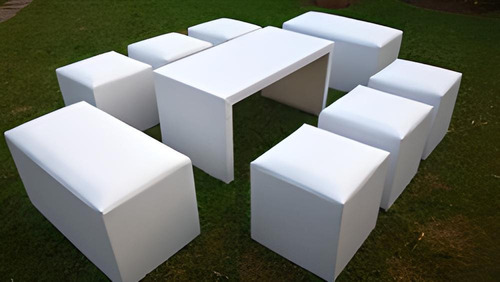 Imagen 3 de 8 de Alquiler De Pufs, Mesas Ratonas, Gazebo * Economico/rapido *