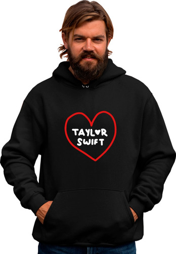 Sudadera Unisex Negra De Taylor Swift Fan Numero Uno 