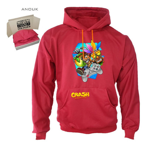 Imagen 7 de 10 de Buzo Hoodie Personalizable Saco Play Crash Bandicoot Algodón
