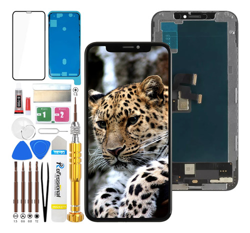 Jkpkj Display Pantalla Lcd Táctil Compatible Para iPhone XS A1920, A2097, A2098, A2099, A2100