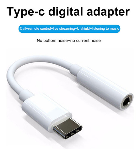 Adaptador Tipo C Tipo C A Cable Adaptador Auxiliar De 3,5 Mm