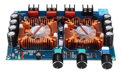 Imagen 2 de 9 de Amplificador 160+160+220w 2.1 - Bt 5.0 + Aux - Tda7498e X 2