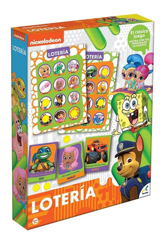 Juego De Lotería Nickelodeon Marca Novelty