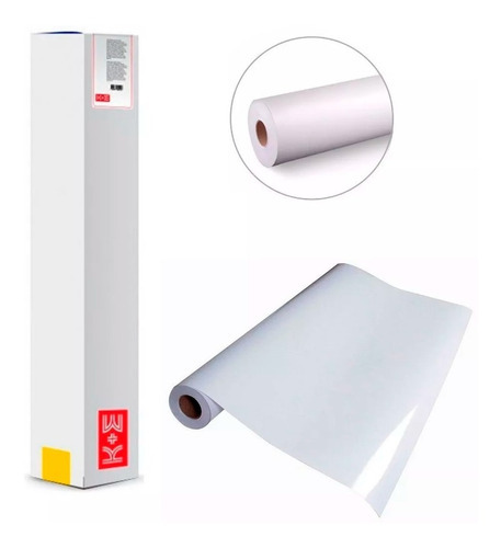 Rollo Papel Recubierto Mate Impresion Kronaline Ke033 Blanco