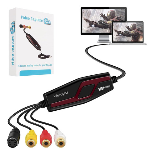 Tarjeta Captura Video Usb 2.0 Rca A Usb Ews