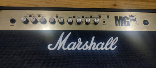 Amplificador Marshall Mg 100 Fx Combo Con 2 Parlantes De 12 Negro (Usado)