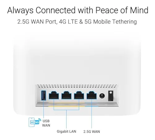 Asus Zenwifi Bt6 Tri-band Wifi 7 Mesh, 9.4 Gbps,