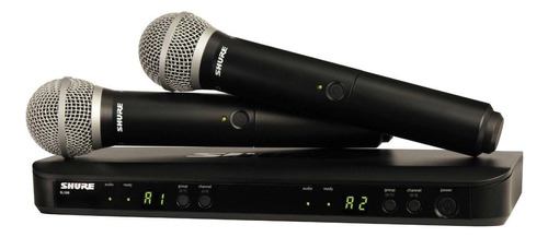 Microfones Shure BLX BLX288/PG58 Dinâmico Cardioide
