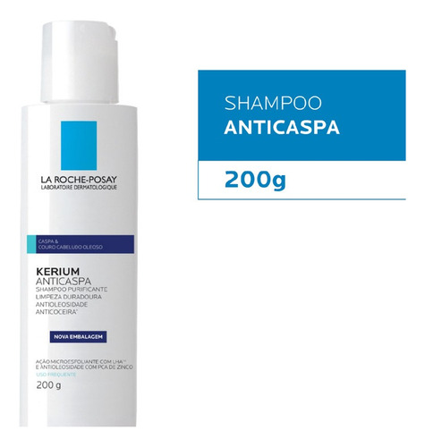 La Roche-posay Kerium Shampoo 200ml 200g com 1 Unidad