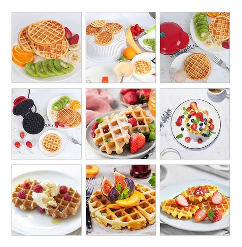 Mini Waflera Maquina Waffles Wafleras Reposteria Mini Wafler