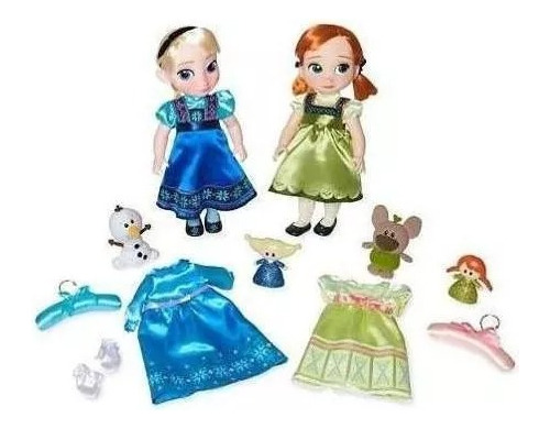 Frozen, Set De Muñecas Delux Elsa & Anna Animator's